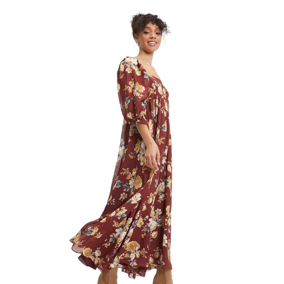 NWT VICI Chiffon Floral Maxi Dress - Picture 2 of 5